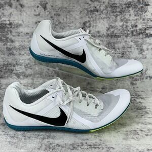 NIB No Lid Nike Zoom‎ Rival Multi Track Spikes White Black Men's 14 FZ9664-102